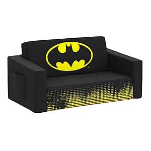 30" Delta Children 2-in-1 Batman Cozee Convertible Flip-Out Sofa Bed Lounge $30