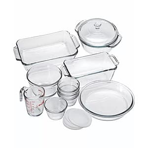 15-Piece Anchor Hocking Oven Basics Glass Bakeware Set $29.95 + Free Shipping