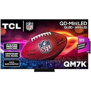 55" TCL QM7K QD-Mini LED 4K 144Hz Google Smart TV (2025) $598 + Free Shipping