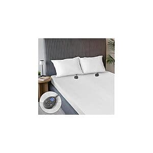 Sunbeam Electric Dual-Control Heated Mattress Pad (King) $39 + Free S&H w/ Amazon Prime