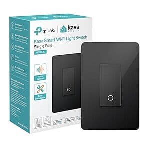 Kasa HS200 Smart Wi-Fi Single Pole Light Switch (Black or White) $12