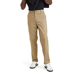 Dockers Men's Straight Fit Casual Chino Pants w/ Stretch (Various Sizes / Colors) $18
