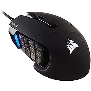 Corsair Scimitar RGB Elite MOBA/MMO 18000 DPI Optical Gaming Mouse (Wired) $50 + Free S&H