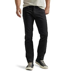Lee Men's Extreme Motion Slim Straight Jean (Black) $18.25