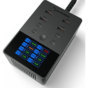 8-Port SABRENT (up to 252W) USB-A & USB-C Charging Station $59.65 + Free S&H