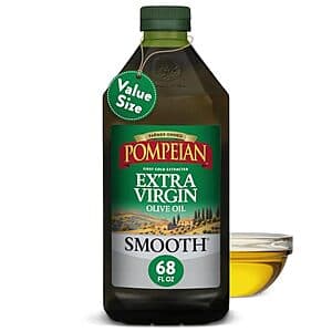 68-Oz Pompeian Smooth Extra Virgin Olive Oil $13.30 w/ S&S