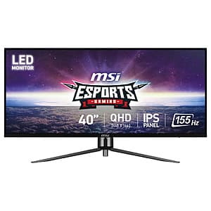 Costco Members: 40" MSI MAG401QR 3440x1440 155Hz 1ms IPS Gaming Monitor $270 + Free Shipping