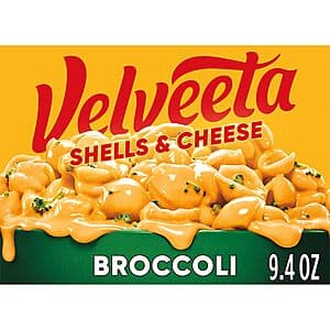 9.4-Oz Velveeta Shells & Cheese (Broccoli) $1.10 w/ Subscribe & Save