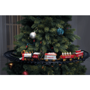 Holiday Time Battery-Operated Christmas Sweet Tree Plastic Train Set $11.25