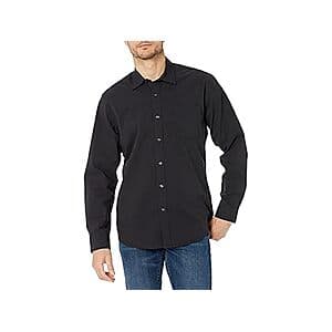 Amazon Essentials Men's Regular-Fit Long-Sleeve Casual Poplin Shirt (L or XL) $5 + Free S&H w/ Amazon Prime