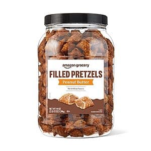 Select Accts: 44oz Amazon Grocery Peanut Butter Filled Pretzels $6.20 w/ Subscribe & Save
