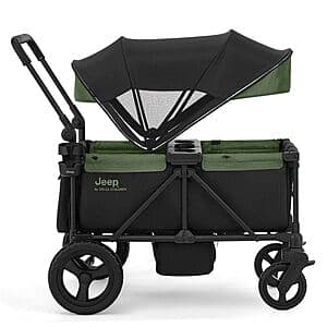 Delta Children Jeep Evolve JXP All-Terrain 2-Seater Stroller Wagon (Green) $150 + Free S&H