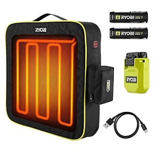Select Home Depot Locations: RYOBI USB Heated Cushion Kit w/ 2x 2.0 Ah Batteries $30 + Free Store Pickup