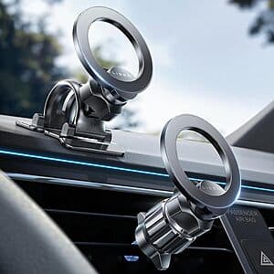 LISEN MagSafe Car Mount Magnetic Phone Holder (2026 Ultra Magnets) $6.40