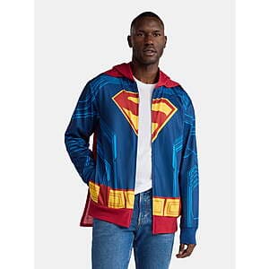 Men's Superman Halloween Cosplay Hoodie $15