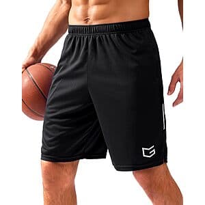 G Gradual Men's Gym Shorts w/ Zip Pockets (Various) $12.75