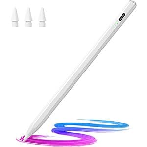 Hastraith Tilt Sensitive Stylus Pen for iPad 2018+ Tablets (White) $6