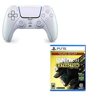 PlayStation DualSense Controller (Chroma Pearl) w/ Rainbow Six Extraction (PS5) $59 + Free S&H