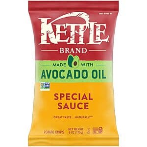 6-Oz Kettle Brand Made w/ Avocado Oil Chips (Special Sauce) $2.65 w S&S