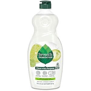 19-Oz Seventh Generation Dish Soap (Fresh Lime & Ginger Scent) $2.40 w/ S&S