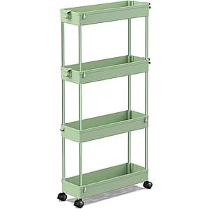 Prime Members: 4-Tier Spacekeeper Slim Rolling Storage Cart (Various) from $9.40 + Free Shipping