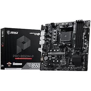 MSI PRO B550M-P AM4 AMD B550 Micro ATX Motherboard $70 + Free S&H
