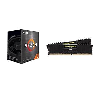 AMD Ryzen 5 5500 CPU + 32GB (2x 16GB) Corsair Vengeance DDR4 RAM $201 + Free Shipping