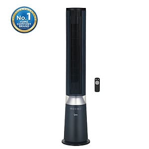 42" Midea 5-Speed Tower Fan w/ Detachable Washable Feature, Oscillation & Remote $39 + Free Shipping