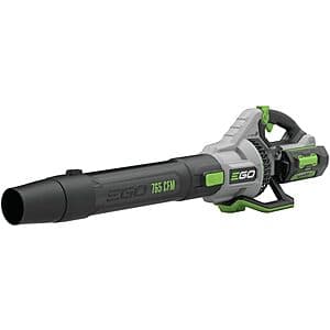 EGO Power+ LB7654 765 CFM Variable-Speed 56-Volt Lithium-ion Cordless Leaf Blower with Shoulder Strap, 5.0Ah Battery and Charger Included $230