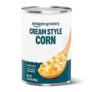 Select Accounts: 14.75-Oz Amazon Grocery Canned Cream Style Corn $0.85 or less w/ S&S