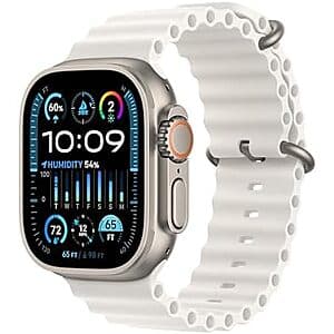 Refurb/Excellent: 49mm Apple Watch Ultra 2 GPS + Cellular (Titanium/White) $407 + Free S&H