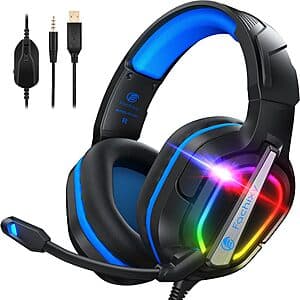 Fachixy FC200 Gaming Headset w/ 3.5mm Jack & RGB Light $5 + Free S&H w/ Amazon Prime