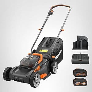 17" WORX 40V Cordless Lawn Mower w/ 2 Batteries & Charger (WG743) $159 + Free Shipping