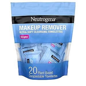 Select Accounts: 20-Ct Neutrogena Makeup Remover Wipes Cleansing Towelettes $2.50 w/ S&S