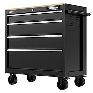 Craftsman 37" Wide 4-Drawer Rolling Tool Workstation (Black) $199 + Free Shipping