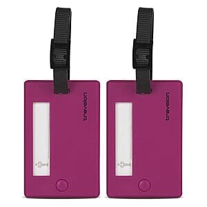 2-Ct Travelon Luggage Tags (Berry) $2.75