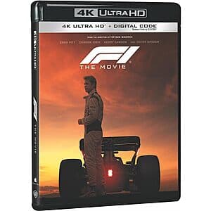 F1: The Movie (4K UHD + Digital 4K) $12.50