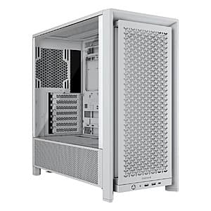 Corsair 4000D Frame Modular Mid-Tower ATX PC Case (White) $57 + Free S&H