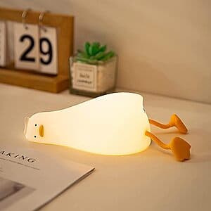 Prime Members: Happybag LED Rechargeable Lying Flat Duck Dimmable Night Light $6.80 + Free Shipping
