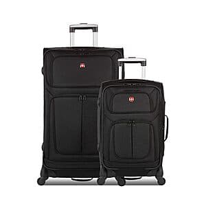 2-Piece SwissGear Sion Softside 21" Carry-On Spinner & 29" Spinner Luggage Set $150 + Free S/H
