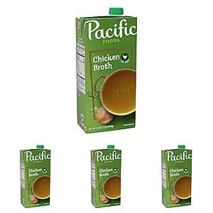 4-Pack 32-Oz Pacific Foods Free Range Chicken Broth $6.90