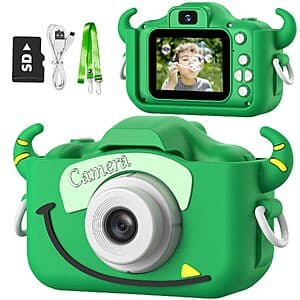 Goopow Kid's Digital Camera Toy w/ 32GB SD Card $12