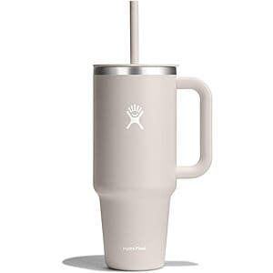 40-Oz Hydro Flask Insulated Stainless Steel Travel Tumbler w/ Lid & Straw from $19.85