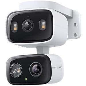Prime Cardholders: Tapo 2K Indoor/Outdoor Dual Lens Wired Security Camera $55 + 25% Back + Free S&H
