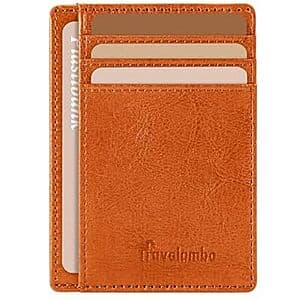 Travelambo Slim Wallet Front Pocket Minimalist Leather RFID Blocking (Medium) from $4.25