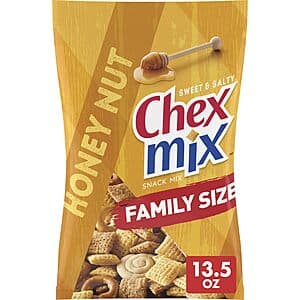13.5oz Chex Mix Family Size Snack Mix (Honey Nut or Cheddar) $2.75 w/ Subscribe & Save