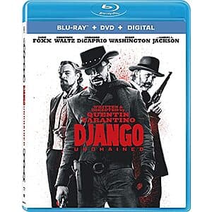 Django Unchained (Blu-Ray + DVD + Digital) $5