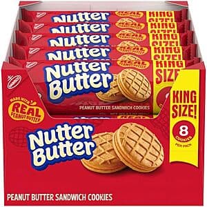 Select Accts:10-Pack 3.5oz Nutter Butter King Size Peanut Butter Sandwich Cookies $9.35 w/ S&S