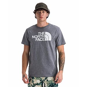 The North Face Men's Short Sleeve Core Half Dome T-Shirt (mid gray heather) $15 & More + Free Store Pickup