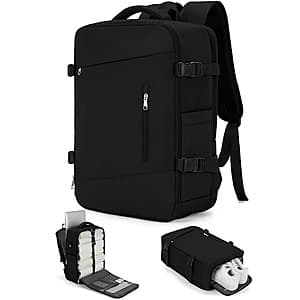 16" 25L DAKIMOE Large Carry-On Travel Laptop Backpack from $23